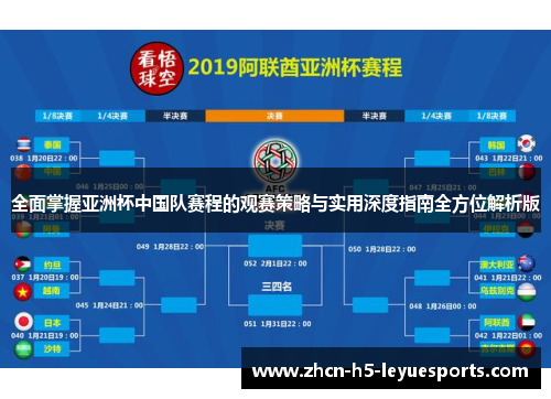 全面掌握亚洲杯中国队赛程的观赛策略与实用深度指南全方位解析版